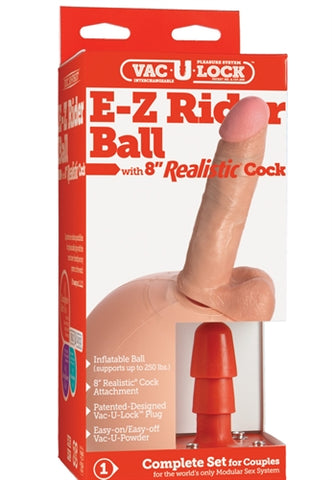 Vac-U-Lock Ez Rider Ball With 8-Inch Realistic Cock DJ1062-01