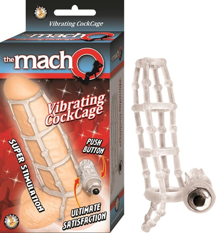 The Macho Vibrating Cockcage - Clear NW2595-3