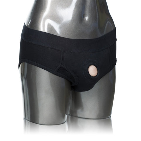 Packer Gear Black Brief Harness - Extra Small-Small SE1575053