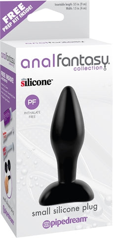 Anal Fantasy Collection Small Silicone Plug - Black PD4602-23
