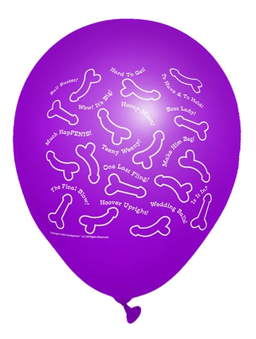 Risque Bachelorette Party Balloons - 8 Count CP-634