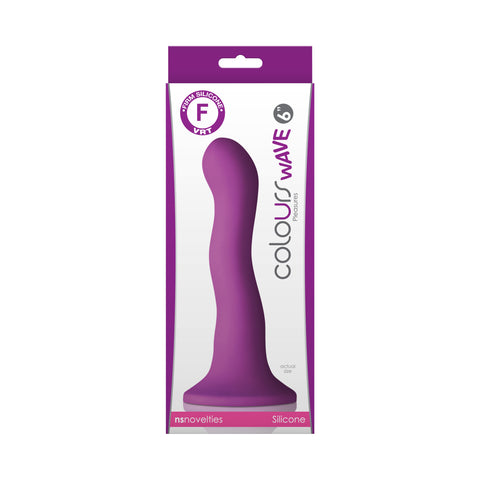 Colours - Wave - 6 Dildo - Purple NSN0409-15