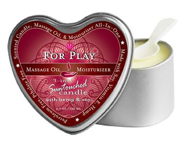 3-In-1 For Play Suntouched Candle With Hemp