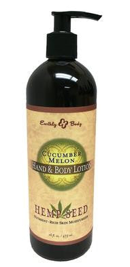 Cucumber Melon Hemp Seed Hand  and Body Lotion - 16 Oz.