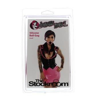 Joanna Angel Silicone Ball Gag - Small - Pink and Black