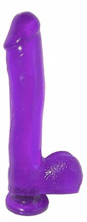 Basix Rubber Works - 10-inch Dong with Suction Cup - Purple