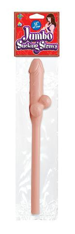 Jumbo Sucking Straw - Flesh