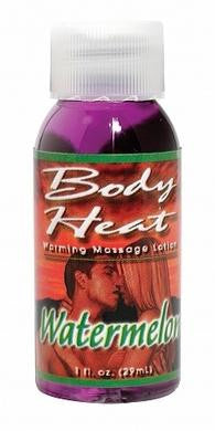 Body Heat Warming Massage Lotion - Watermelon - 1 Oz.