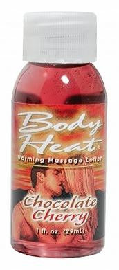 Body Heat Warming Massage Lotion - Chocolate Cherry - 1 Oz.