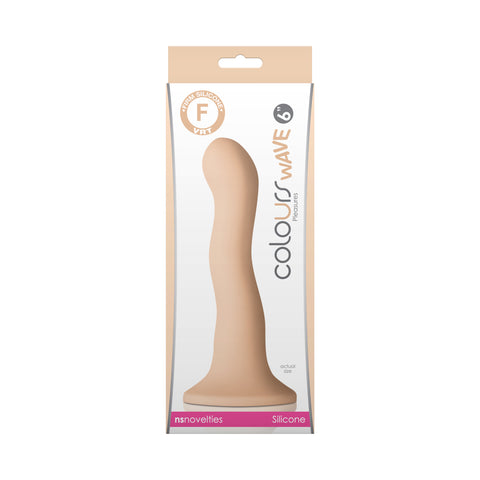 Colours - Wave - 6 Dildo - White NSN0409-11