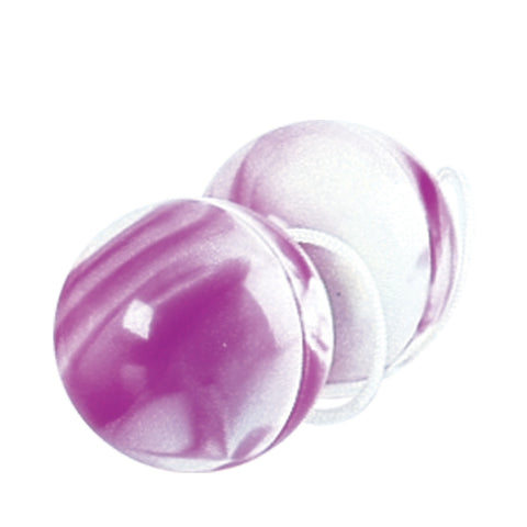 Duotone Orgasm Balls - Purple & White SE1311142