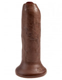 King Cock 6" Uncut - Brown