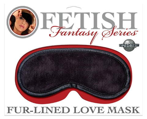 Fur-Lined Love Mask - Black PD3906-23