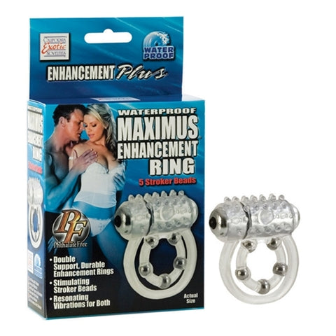 Maximus Enhancement Ring 5 Stroker Beads - Clear SE1456103