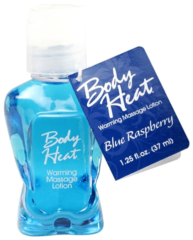 Body Heat Warming Massage Lotion - 1.25 Fl. Oz. - Blue Raspberry PD9737-64