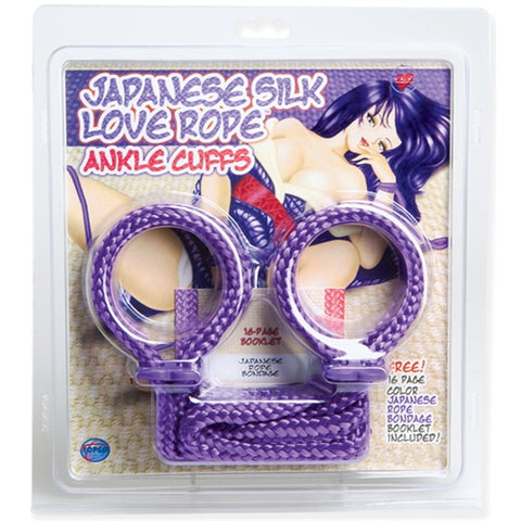 Japanese Silk Love Rope Ankle Cuffs Purple Ts1446-6 TS1014466