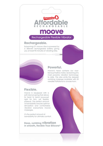 Affordable Rechargeable Moove Vibe - Purple ARM-PU-101E