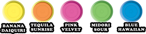 Liquored Up Edible Body Paints - 5 Assorted Flavors HTP3040