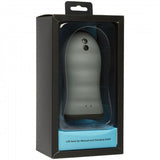 Optimale - Silicone Auto-Heating Stroker - Rechargebale - Vibrating - Black/slate