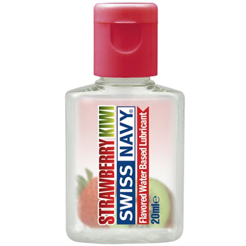 Swiss Navy Flavors Water-Based Lubricant -  Strawberry Kiwi - 20 ml MD-SNFLAVSKE