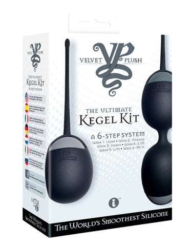 Velvet Plush the Ultimate Kegel Kit - Black ICB1078-2