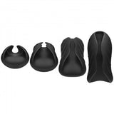 Optimale - Silicone Auto-Heating Stroker - Rechargebale - Vibrating - Black/slate