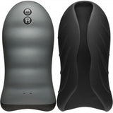 Optimale - Silicone Auto-Heating Stroker - Rechargebale - Vibrating - Black/slate
