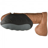 Optimale - Silicone Auto-Heating Stroker - Rechargebale - Vibrating - Black/slate
