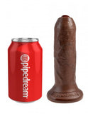 King Cock 6" Uncut - Brown