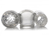 2 in 1 Male Wand Attachment - Clear