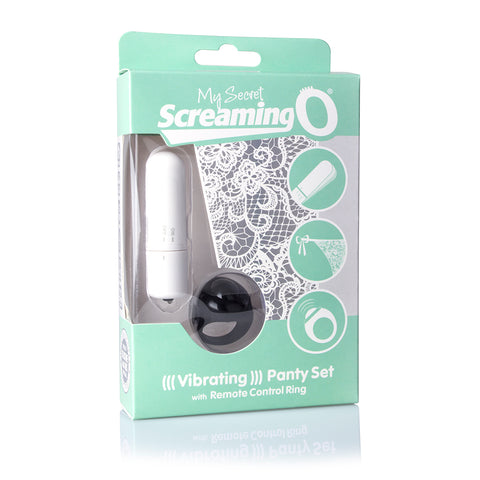 My Secret Screaming O Vibrating Panty Set - White - Each SO-PNTY-W-101E