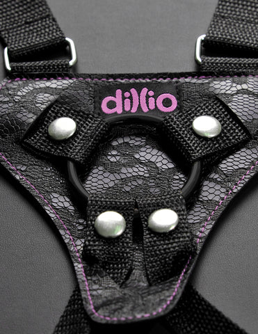 Dillio Pink - 6 Strap-on Suspender Harness Set PD5315-11