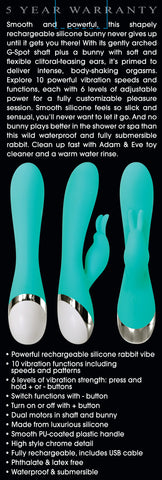 Silicone Rechargeable Bunny AE-BL-1486-2