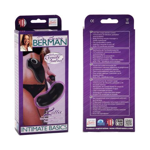 Dr. Laura Berman Lottie 10 Function Remote Control Panty Pleaser SE9705053