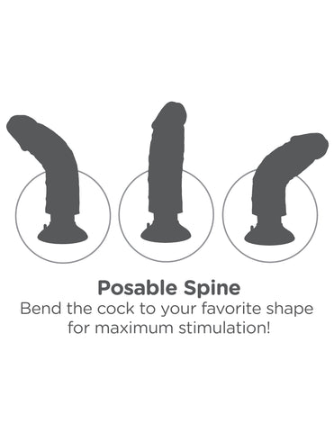 King Cock 6-Inch Vibrating Cock - Flesh PD5401-21