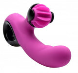 G-Spin Silicone Vibrator with Spinning Clitoral Stimulator