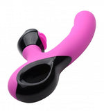 G-Spin Silicone Vibrator with Spinning Clitoral Stimulator