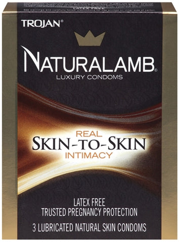 Trojan Naturalamb Lubricated Condoms - 3 Pack TJ98050