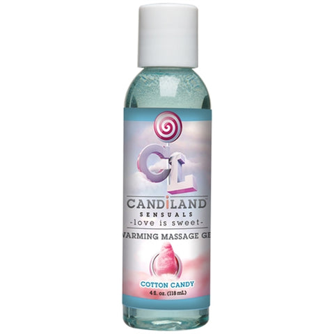 Candiland Sensuals Warming Massage Gel - Cotton Candy - 4 Oz. DJ4230-02