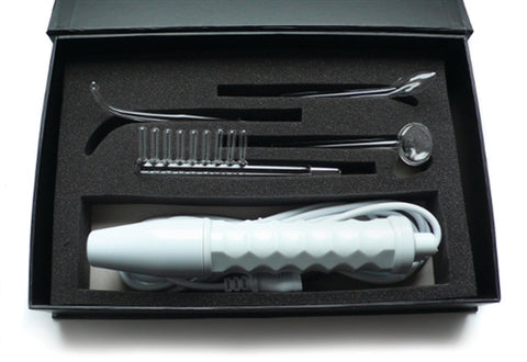 Neon Wand Electrosex Kit - White Handle Red Electrode KL-933