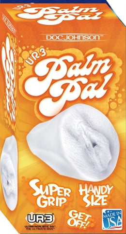 Palm Pal Frosted Ur3 Masturbators - Pussy - Clear DJ0683-01