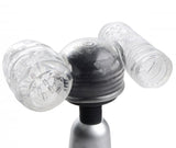 2 in 1 Male Wand Attachment - Clear