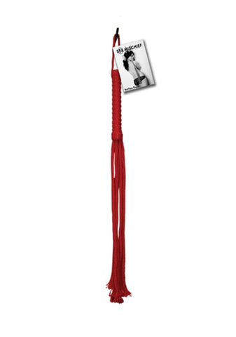 Sex and Mischief Red Rope Flogger SS100-42
