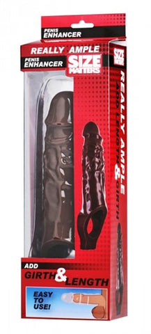 Really Ample Penis Enhancer Sheath - Brown SM-AE519