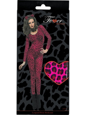 Leopard Print Pink Bodysuit FV-26807