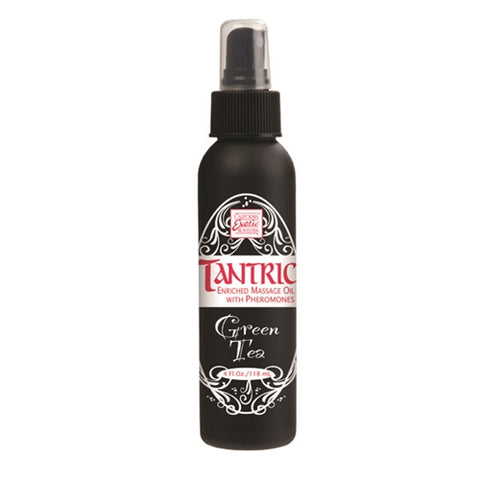 Tantric Enriched Massage Oil With Pheromones Green Tea 4 Fl. Oz SE2268151