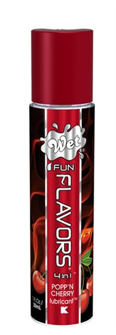 Wet Fun Flavors 4-in-1 Lube - Popp'n Cherry - 1 Fl. Oz. WT20414