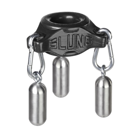 Slung Stretchy Silicone Weighted Ballstretcher - Black OX-1900-BLK
