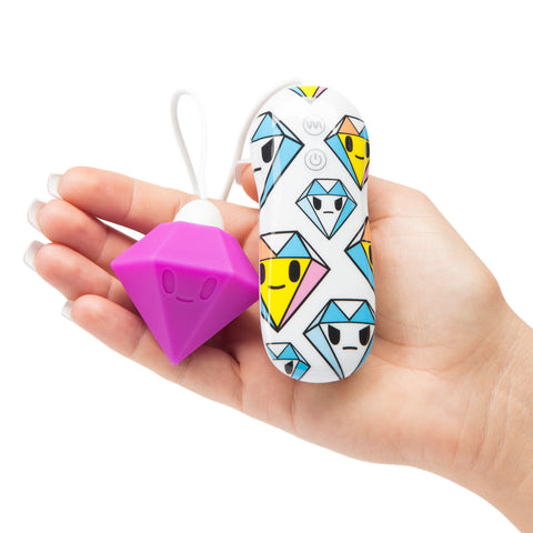 Tokidoki 10 Function Silicone Clitoral Vibrator - Solitaire Purple LHR-65435