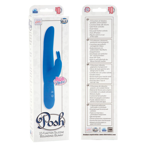 Posh 10-Function Silicone Bounding Bunny -  Blue SE4540103